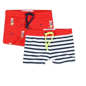 2 Pack Swim Shorts Red Navy & White product img