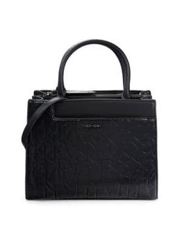Calvin Klein | Edie Logo Embossed Top Handle Bag商品图片,5折