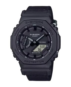 G-Shock | Men's Analog Digital Black Cordura and Resin Watch, 45.4mm, GA2100BCE-1A,商家Macy's,价格¥882