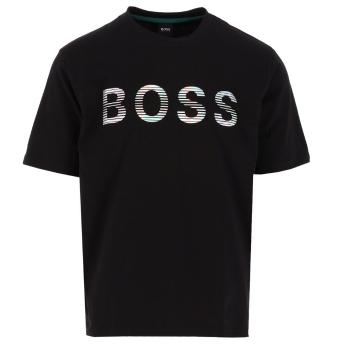 Hugo Boss | HUGO BOSS 男士黑色棉质短袖T恤 50472217-001商品图片,满$100享9.5折, 满折