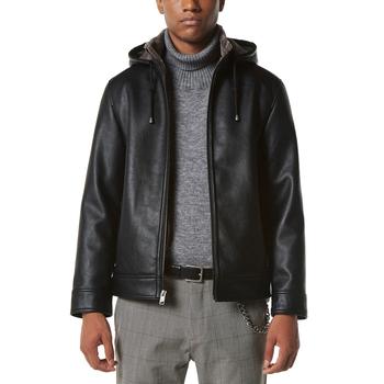 商品Marc New York by Andrew Marc | Men's Jutland Faux Leather Hooded Jacket,商家Macy's,价格¥931图片