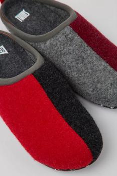 推荐Camper Wabi Color Block Recycled Rubber Sole Wool Slippers商品