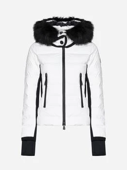 Moncler | Lamoura nylon and fur down jacket 6.9折