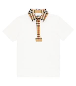 推荐Vintage Check cotton polo shirt商品