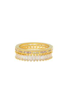 Nordstrom, Nordstrom | 2-Piece Gold-Tone CZ Ring Set商品图片 