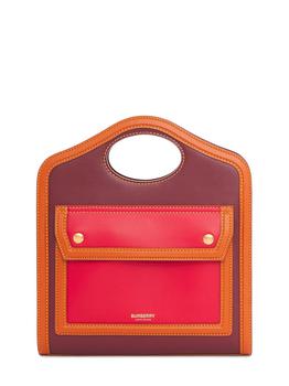 美国burberry tote, Burberry | Mini Pocket Leather Tote Bag商品图片 