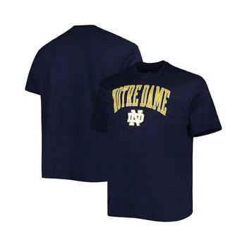 CHAMPION | Men's Navy Notre Dame Fighting Irish Big and Tall Team Arch Over Wordmark T-shirt 