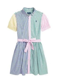 Ralph Lauren | Lauren Childrenswear Girls 7 16 Striped Cotton Fun Shirtdress,商家Belk,价格¥285