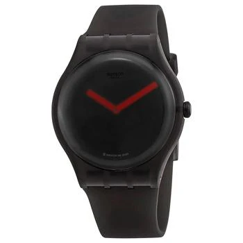 Swatch | Black Blur Quartz Transparent Dial Men's Watch SUOB183 7折, 满$75减$5, 满减