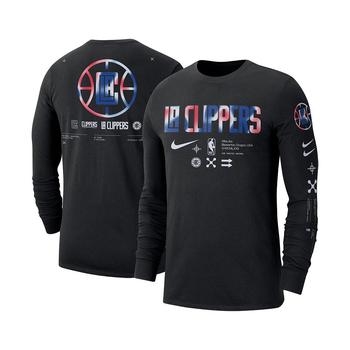 商品NIKE | Men's Black LA Clippers Essential Air Traffic Control Long Sleeve T-shirt,商家Macy's,价格¥269图片