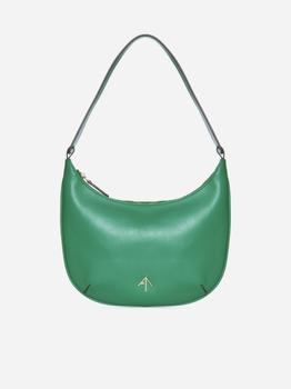 Manu Atelier | Mini Hobo leather bag商品图片,5折