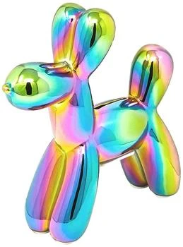 Interior Illusion Plus | Interior Illusions Plus Iridescent Mini Ceramic Dog Piggy Bank  - 7.5" tall,商家Premium Outlets,价格¥286