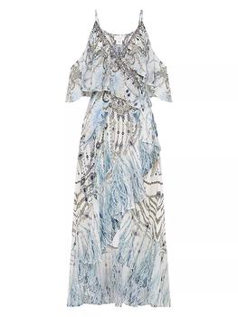 商品Camilla | 女式 中长连衣裙 不对称荷叶边 ,商家Saks Fifth Avenue,价格¥2444图片