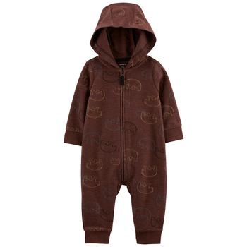 Carter's | Baby Boys Zip-Up Hooded Fleece Jumpsuit商品图片 5折