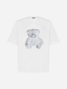 We11done | Pearl Necklace Teddy cotton t-shirt商品图片,