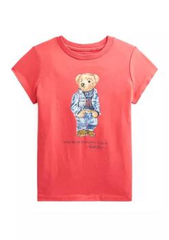 推荐Polo Ralph Lauren Kids Red Polo Bear Short Sleeve T-shirt, Size 4/4T商品