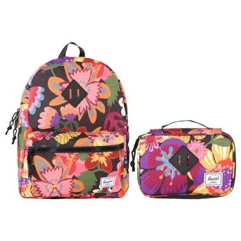 Herschel Supply | Colorful fall blooms purple pink youth backpack and pencil case set,商家BAMBINIFASHION,价格¥765