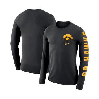 NIKE | Men's Black Iowa Hawkeyes Local Mantra Performance Long Sleeve T-shirt商品图片,7.4折