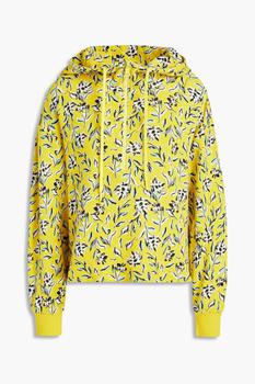 推荐Quinlan cropped floral-print French cotton-blend terry hoodie商品