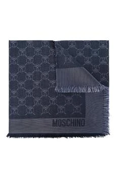 Moschino | Moschino Logo Jacquard Fringed Scarf 7.6折, 独家减免邮费