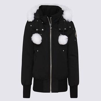 Moose Knuckles | MOOSE KNUCKLES BLACK AND WHITE DEBBIE DOWN JACKET商品图片,7.4折