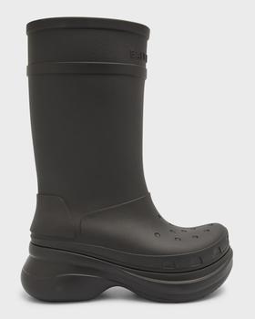 商品Balenciaga | x Crocs™ Men's Tonal Rubber Rain Boots,商家Neiman Marcus,价格¥6477图片