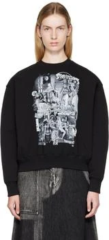 We11done | Black Movie Collage Sweatshirt 1.9折