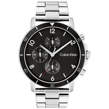ck手表男是什么牌子, Calvin Klein | Men's Gauge Stainless Steel Bracelet Watch 46mm商品图片 