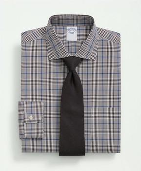 Brooks Brothers | Stretch Supima® Cotton Non-Iron Pinpoint English Collar, Glen Plaid Dress Shirt商品图片,3件7.5折, 满折