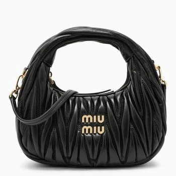Miu Miu | Black quilted leather handbag 满$110享9折, 满折
