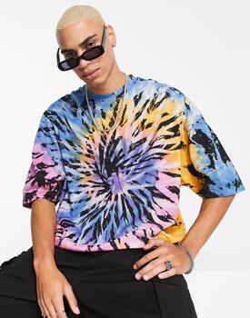 推荐ASOS DESIGN oversized t-shirt in multi colour tie dye商品