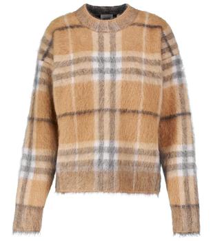 推荐Checked mohair, silk and wool sweater商品