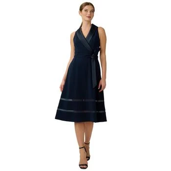 Adrianna Papell | Women's Fit & Flare Tuxedo Dress 5.9折