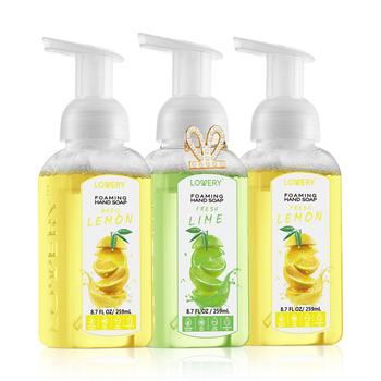 商品Lovery | Hand Foaming Soap in Fresh Lemon, Lemon Lime, Basil Lemon, Moisturizing Hand Soap with Flawless Crystal Heart Bracelet - Hand Wash Set, 4 Piece,商家Macy's,价格¥245图片