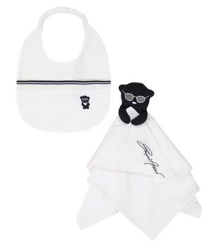 商品Emporio Armani | 婴幼儿 — 棉质混纺围兜与奶嘴套装,商家MyTheresa CN,价格¥658图片