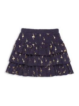 推荐Little Girl's & Girl's Bliss Knit Tiered Ruffle Skirt商品