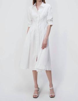 商品Jonathan Simkhai | Jazz Pintuck Midi Dress In White,商家Premium Outlets,价格¥2350图片
