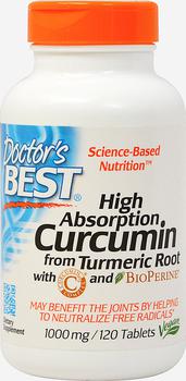Doctor's Best | Herbal Supplements: High Absorption Curcumin 1000 mg with Bioperine 5 mg商品图片,4.4折