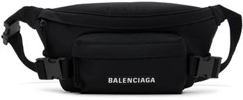 Balenciaga | Black Skiwear Ski Belt Bag,商家Ssense US,价格¥5900