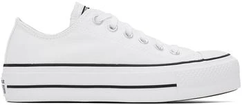 Converse | White Chuck Taylor All Star Lift Low Top Sneakers,商家Ssense US,价格¥317