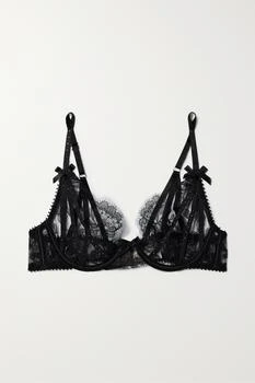 L'Agent by Agent Provocateur | Krystabell 带缀饰缎布边饰刺绣绢网带钢圈软杯文胸  - 34A 额外9.7折, 额外九七折
