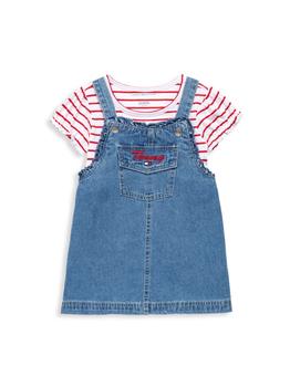 Tommy Hilfiger | Little Girl’s 2-Piece Tee & Denim Dress Set商品图片,4.8折