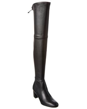 推荐Stuart Weitzman Genna Leather Over-The-Knee Boot商品