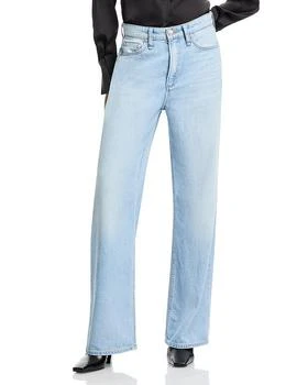 Rag & Bone | Logan Featherweight Mid Rise Wide Leg Jeans in Greenport,商家Bloomingdale's,价格¥1228