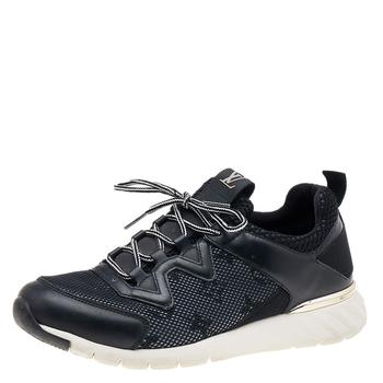 lv低帮鞋, [二手商品] Louis Vuitton | Louis Vuitton Black Monogram Mesh and Leather Low Top Sneakers Size 36.5商品图片 8.5折, 满1件减$100, 满减