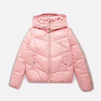 推荐EA7 Girls' Side Logo Padded Jacket - Pink商品
