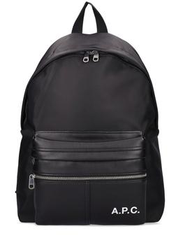A.P.C.双肩包, A.P.C. | Technical Canvas & Faux Leather Backpack商品图片 额外7.5折, 额外七五折