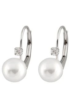 Splendid Pearls | 14K Gold Diamond & 6-7mm Pearl Earrings - 0.06ct 独家减免邮费