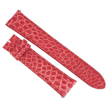 商品21 MM Rose Red Alligator Leather Strap图片