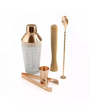 Cambridge Silversmiths | Recipe Shaker and Tools Mixology Set, 5 Pieces,商家Macy's,价格¥210